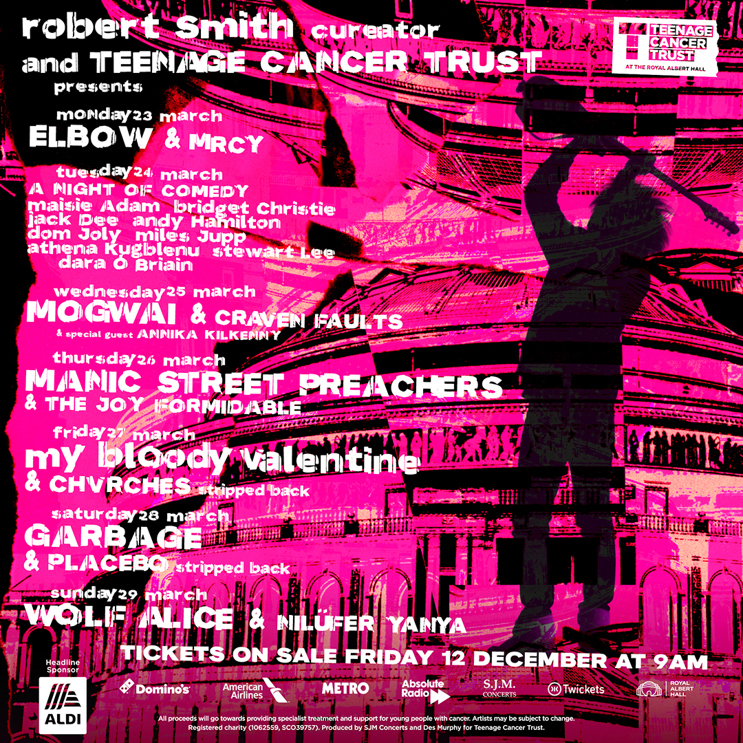 Teenage Cancer Trust at the Royal Albert Hall 2026 line-up