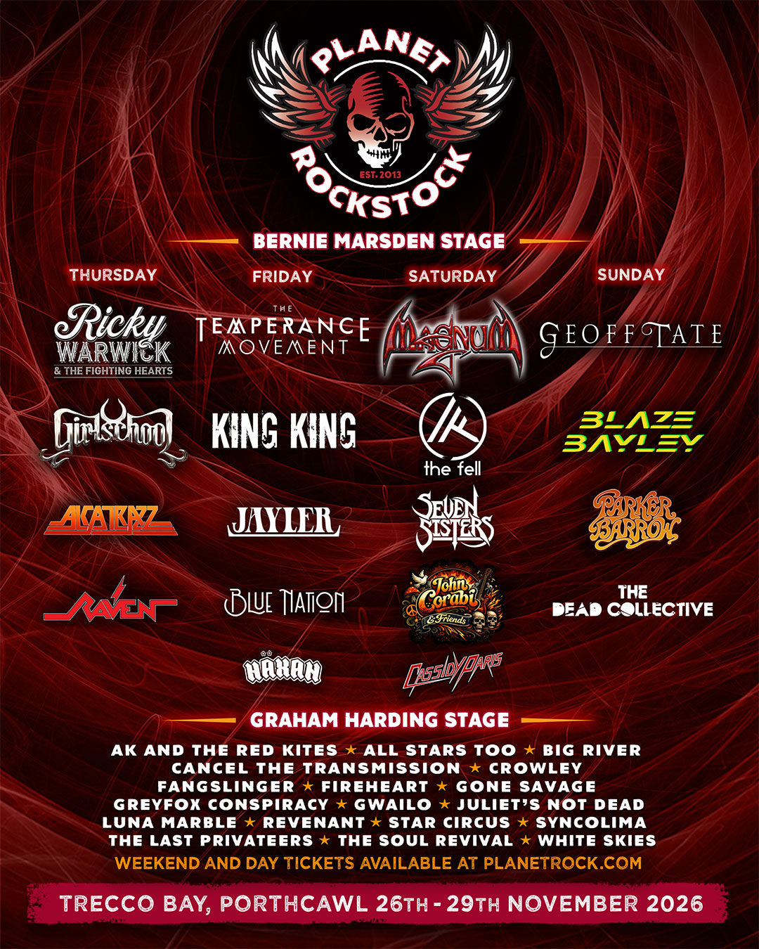 Planet Rockstock 2026 line-up