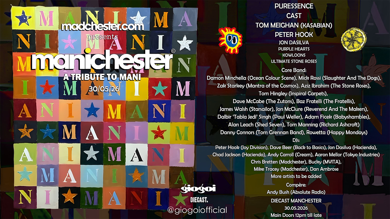 Manichester line-up